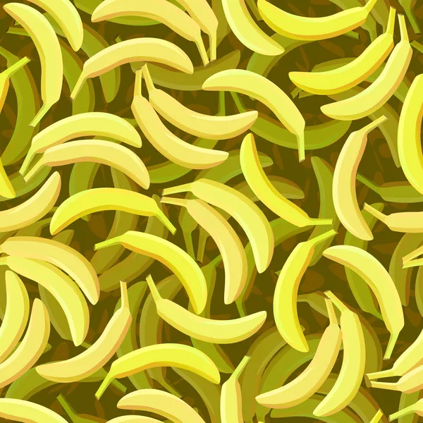 Seamless banana background — Stock Vector