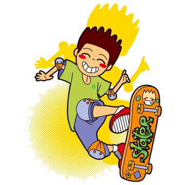 Jumping Skater clipart