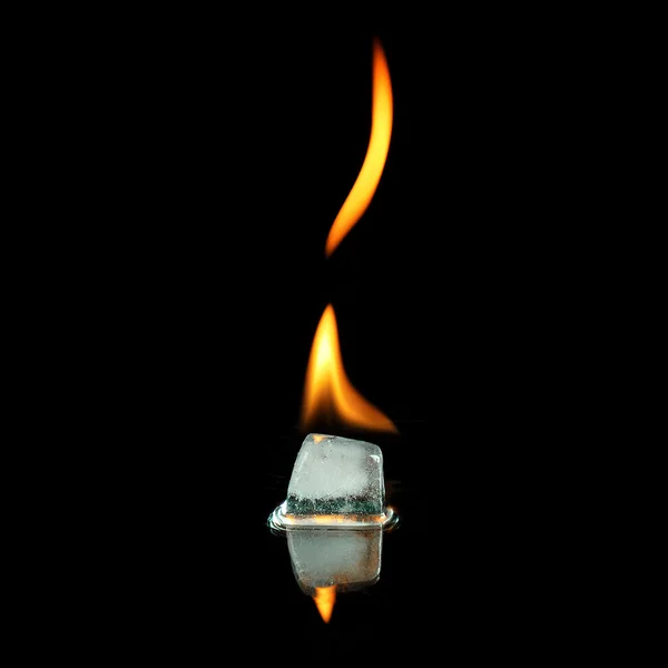 Burning Ice — Stock Photo, Image
