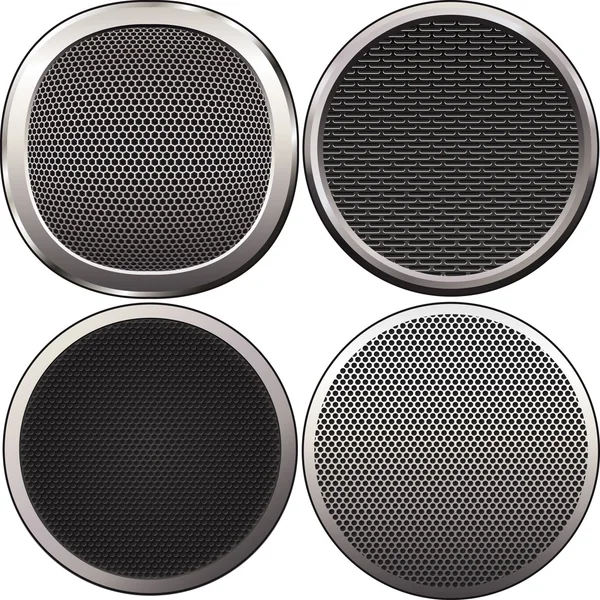 stock vector Speakers grilles