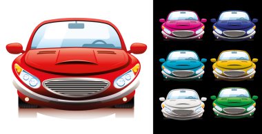 Set of cars. clipart