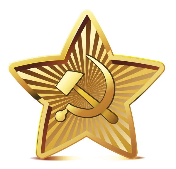 Gouden ster. — Stockvector