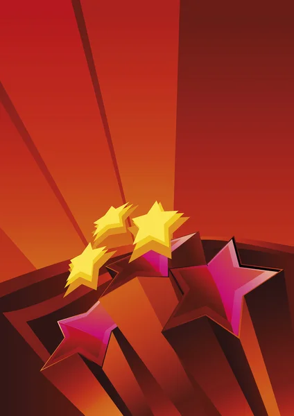 Étoiles rouges — Image vectorielle