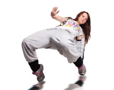 The hip-hop dancer clipart