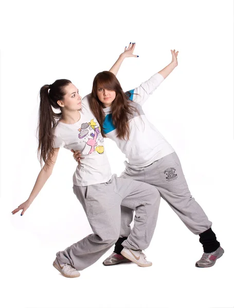 Dvě hip-hopová tanečnice — Stock fotografie