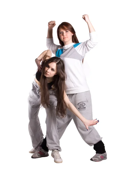 Los dos bailarines de hip-hop — Foto de Stock