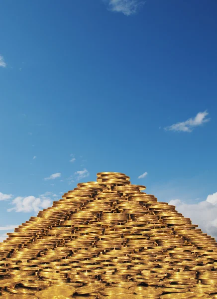 Pirâmide monetária — Fotografia de Stock