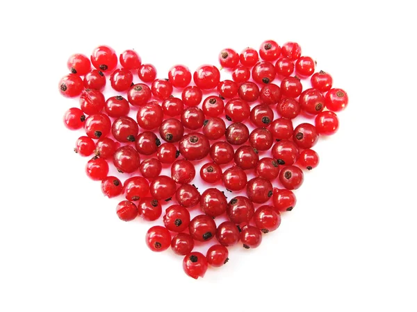 Heart of red berries — Stock Photo, Image