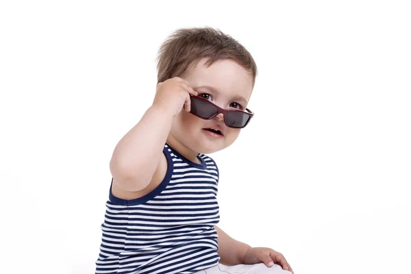 Menino de óculos — Fotografia de Stock