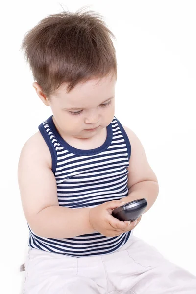 stock image Boy with a phone