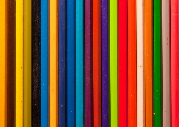 Wooden color pencils pattern — Stock Photo, Image
