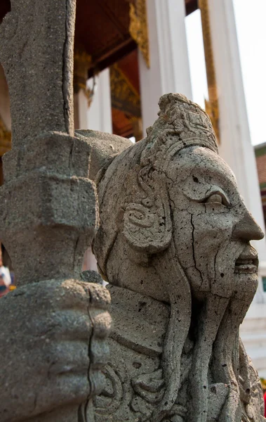 中国スタイルの銅像の顔 — ストック写真