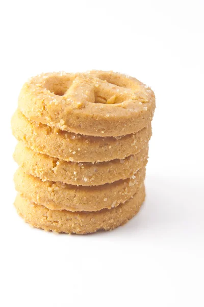 Cookies isolés sur fond blanc — Photo