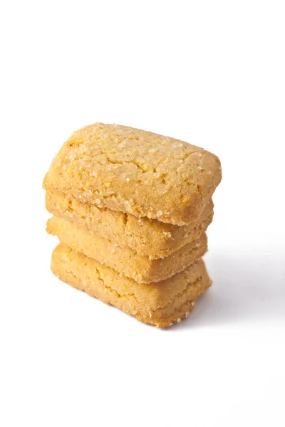 Cookies de style carré isolés sur fond blanc — Photo