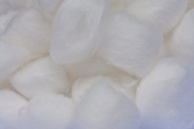 Cotton ball texture pattern in group clipart