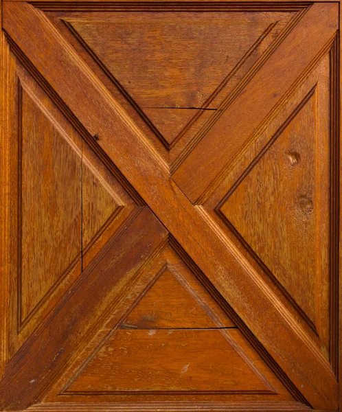 Wooden wall with cross pattern — Stock Photo, Image
