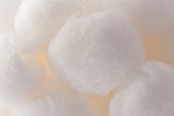 Padrão de textura de bola de algodão na superfície do grupo close-up — Fotografia de Stock