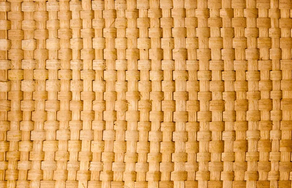 茶色のタイ木造籐パターンをクローズ アップ — ストック写真