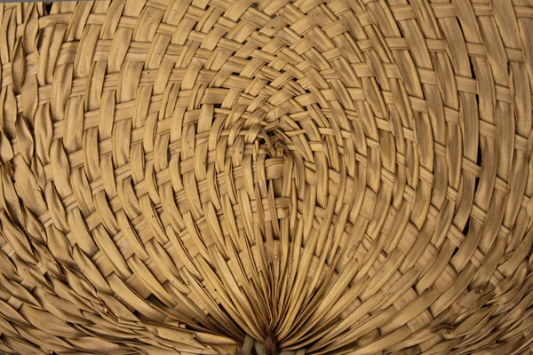 Curva de madera tailandesa patrón de mimbre —  Fotos de Stock