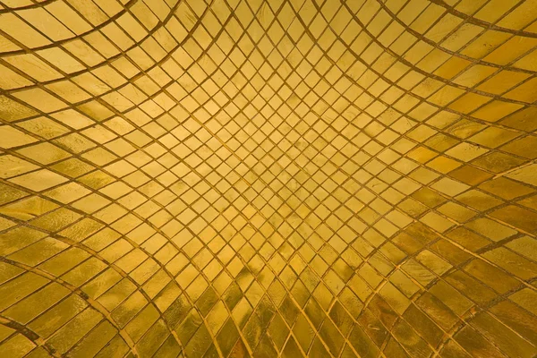Golden tile pattern blast out — Stock Photo, Image
