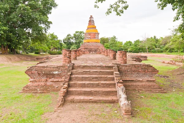 Ruin brick pagoda in Chiang Mai — Stock Photo, Image