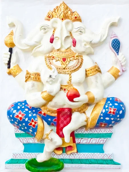 Ganesha blanc à deux têtes — Photo