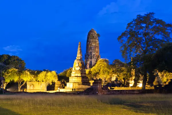 Tempel in Ayutthaya ruinieren — Stockfoto