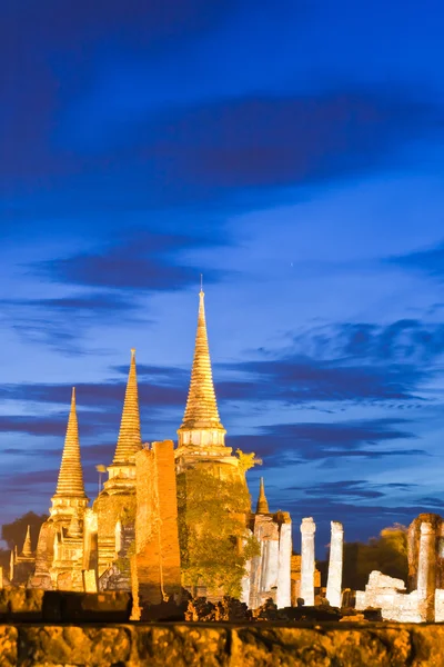 Romkert a templom Ayutthaya — Stock Fotó
