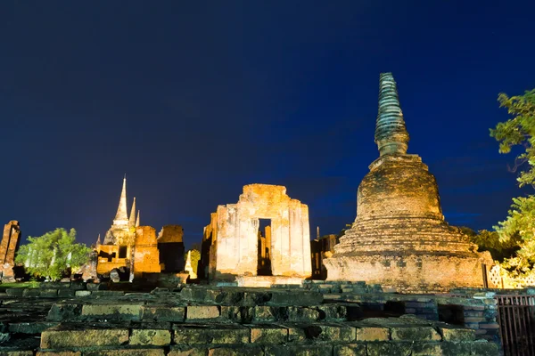 Templo de ruína em Ayutthaya — Fotografia de Stock