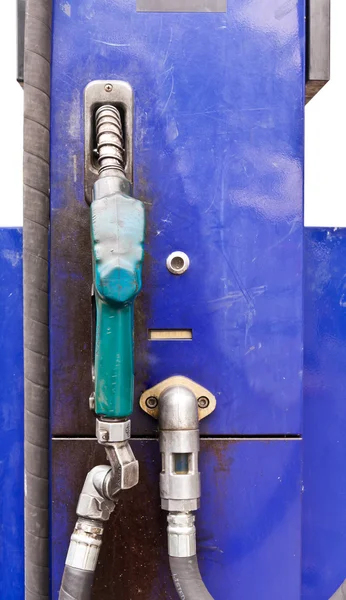 Blue dispensing fuel — Stock Photo, Image