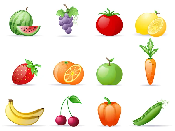 Φρούτα και λαχανικά — Διανυσματικό Αρχείο