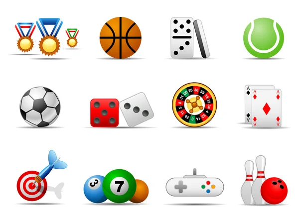 Set di icone di gioco. — Vettoriale Stock