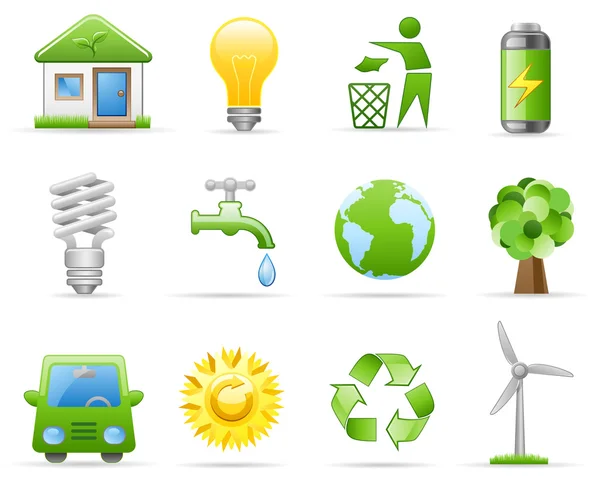 Environment icon set — Stock Vector