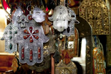 Moroccan Khamsa hamsa Hands of Fatima Good Luck in medina souk