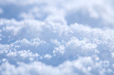 Effective blue snow background, very tiny focus clipart