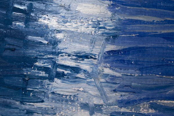Pinturas al óleo blanco y azul de cerca —  Fotos de Stock