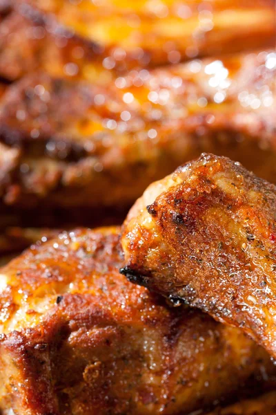 Delicious spicy barbecue ribs — Stock Photo, Image