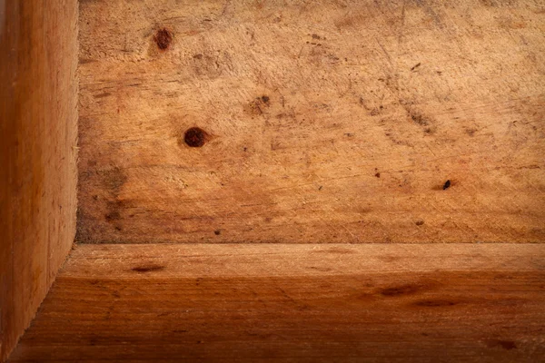 Uvnitř staré dřevěné case, trojrozměrné pozadí — Stock fotografie
