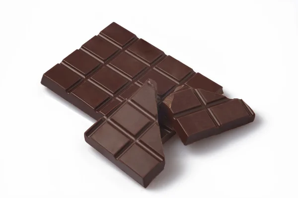 stock image Chocolate white background