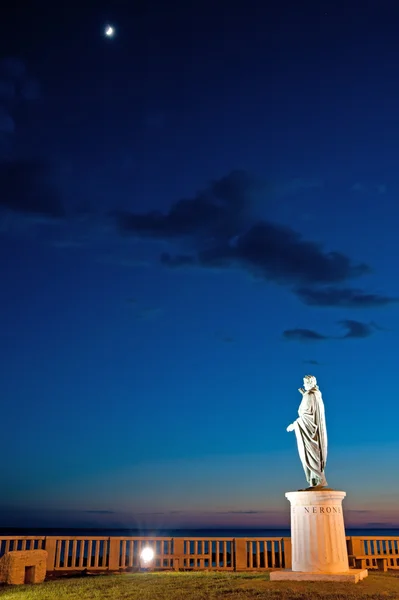 Nerone Statue Nachtsicht — Stockfoto