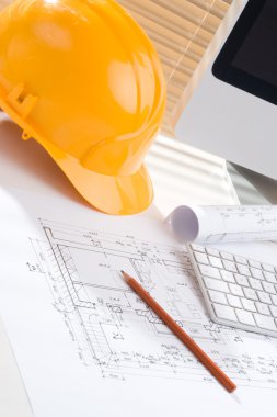 Construction manager office clipart