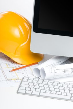 Construction manager office clipart