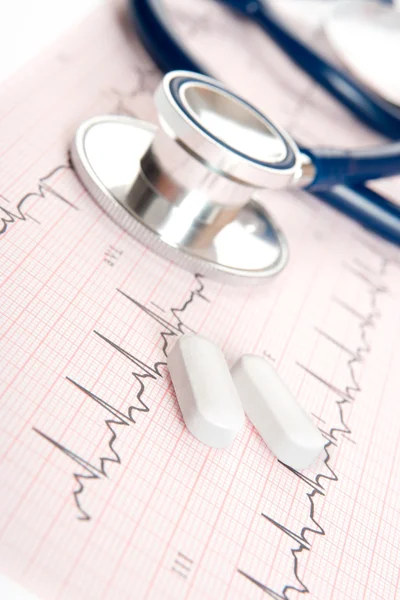 stock image Medical concept - heart checkup