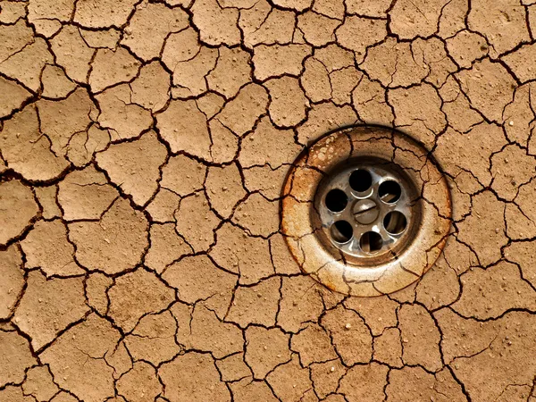 Suchá půda - sucho — Stock fotografie