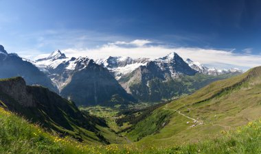 Eiger in Alps, Switzerland clipart