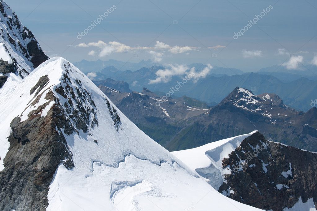 Jungfraujoch in Alps, Switzerland