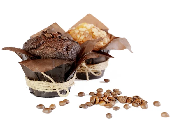 Muffins isolados — Fotografia de Stock