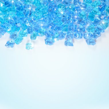 Blue ice background clipart