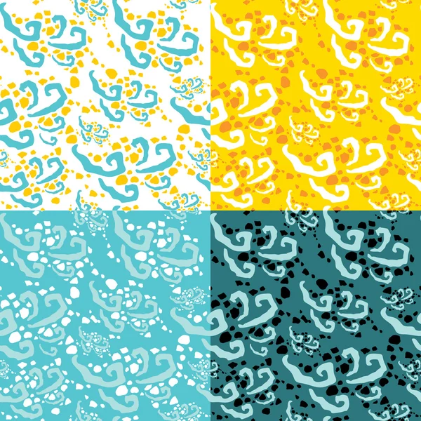 Havet vågor mönster — Stock vektor