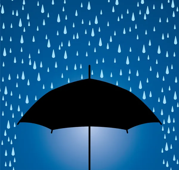 ᐈ Umbrella in rain stock vectors, Royalty Free umbrella rain ...